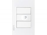 Placa con dimmer blanco Lucek